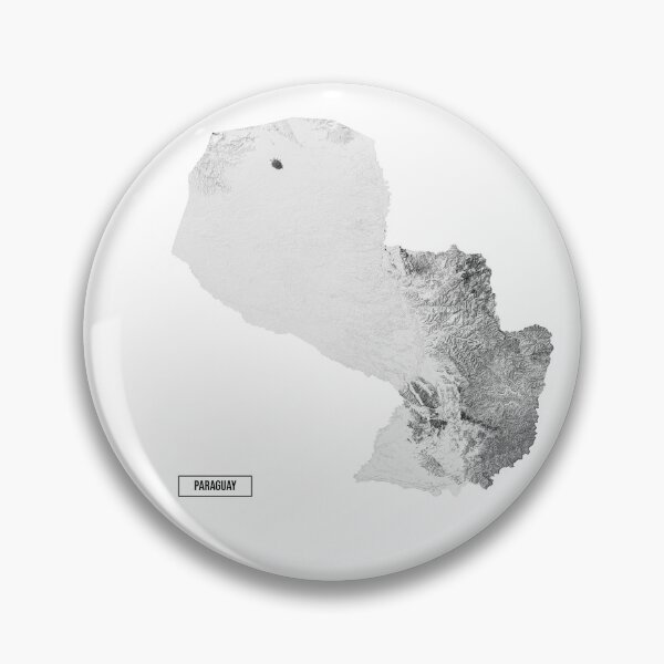 Item preview, Relief Map of Paraguay designed and sold by ThinkAboutMaps.