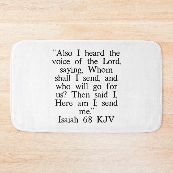 Item preview, Isaiah 6:8 KJV designed and sold by IBMClothing.