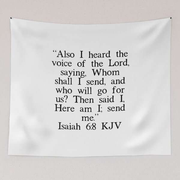 Item preview, Isaiah 6:8 KJV designed and sold by IBMClothing.
