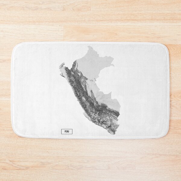 Item preview, Relief Map of Peru designed and sold by ThinkAboutMaps.