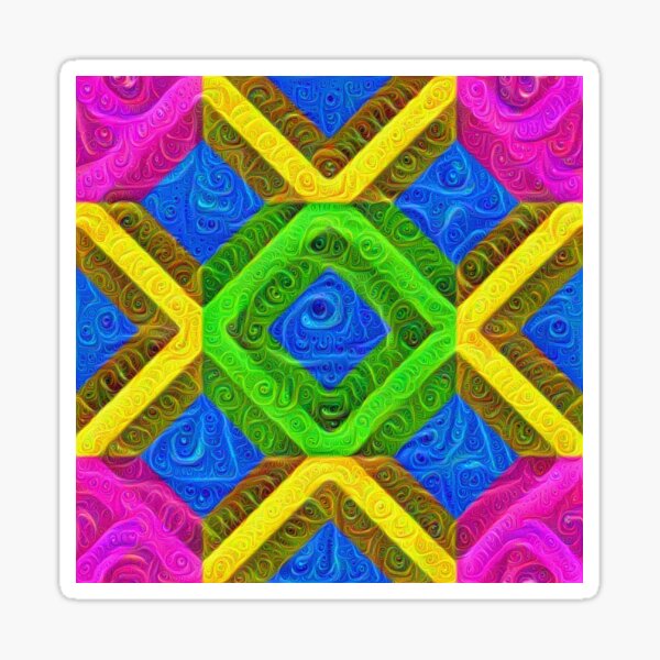 Item preview, #DeepDream Color Squares Visual Areas 5x5K v1448364075 designed and sold by blackhalt.