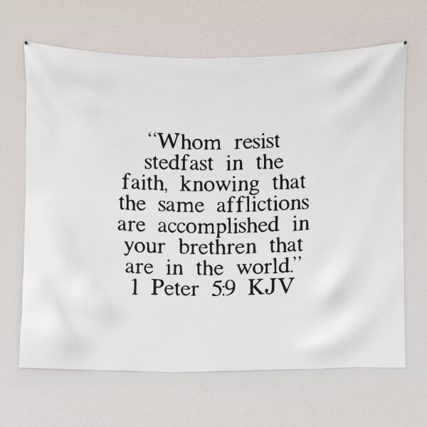 Item preview, 1 Peter 5:9 KJV designed and sold by IBMClothing.
