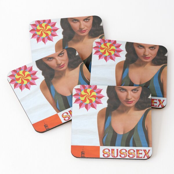 Item preview, Sussex vintage travel poster designed and sold by stickart-marek.