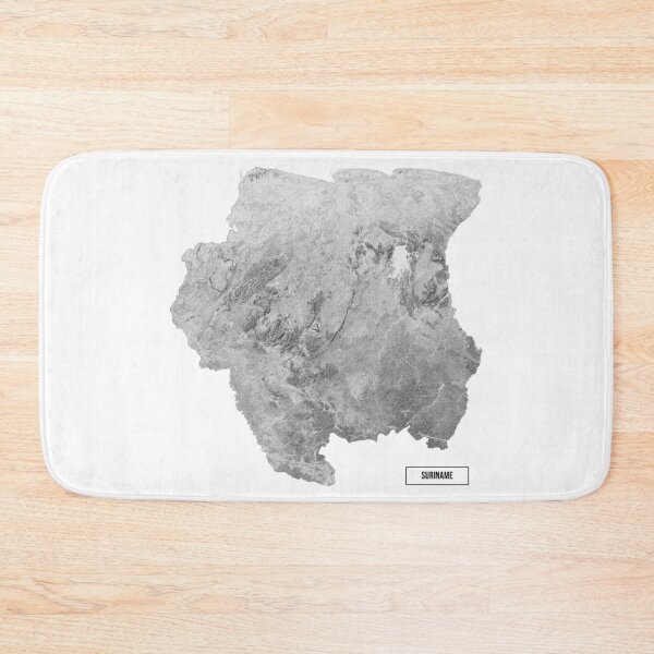 Item preview, Relief Map of Suriname designed and sold by ThinkAboutMaps.