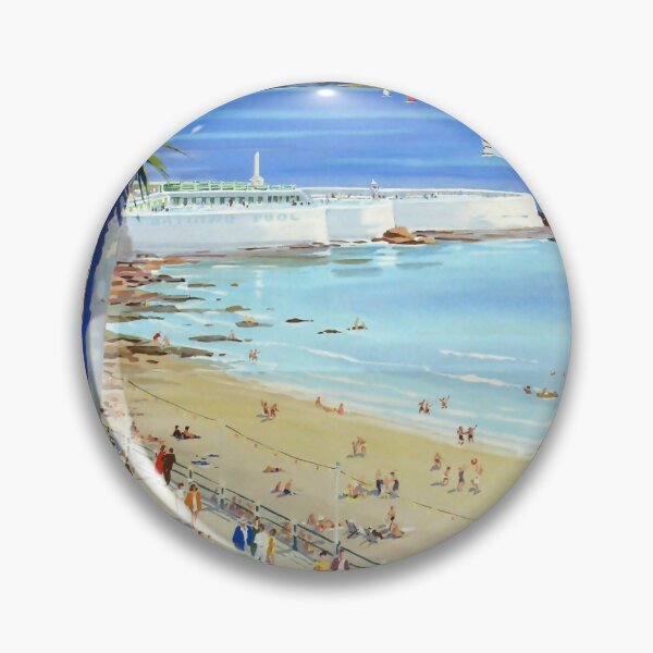 Item preview, Penzance vintage travel poster designed and sold by stickart-marek.