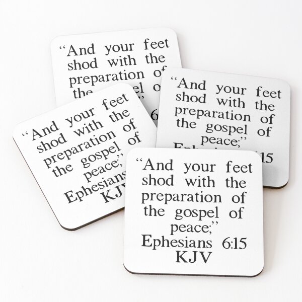 Item preview, Ephesians 6:15 KJV designed and sold by IBMClothing.