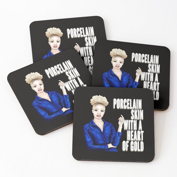 Item preview, Porcelain skin with a heart of gold ALBINISM AWARENESS  designed and sold by thekyngsqueen.
