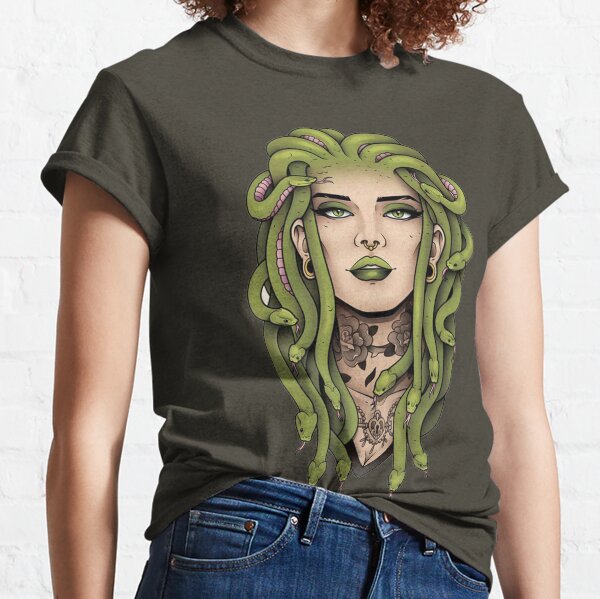 Medusa Head Print Classic T-Shirt