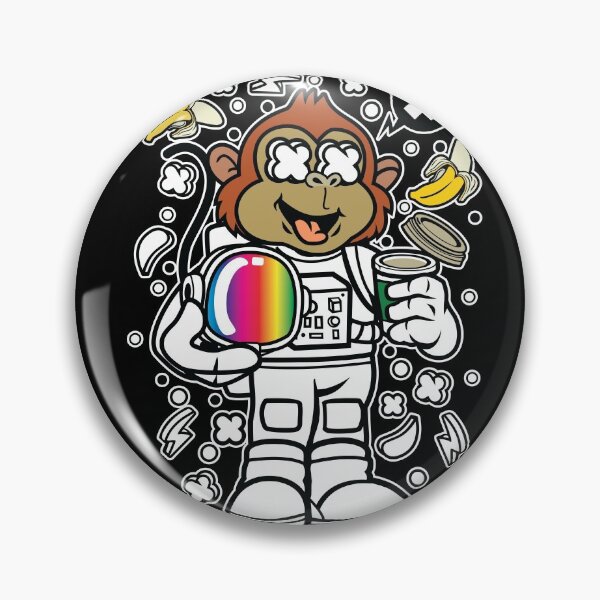 Item preview, Monkey Astronaut in space designed and sold by Nickelparis.