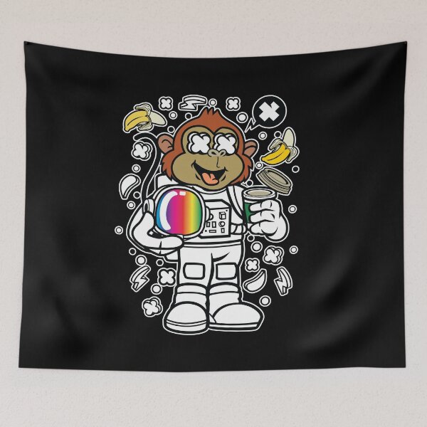 Item preview, Monkey Astronaut in space designed and sold by Nickelparis.