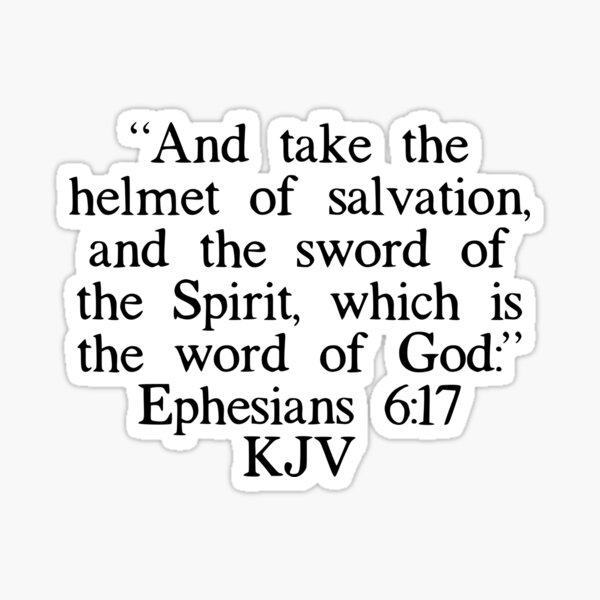 Item preview, Ephesians 6:17 KJV designed and sold by IBMClothing.