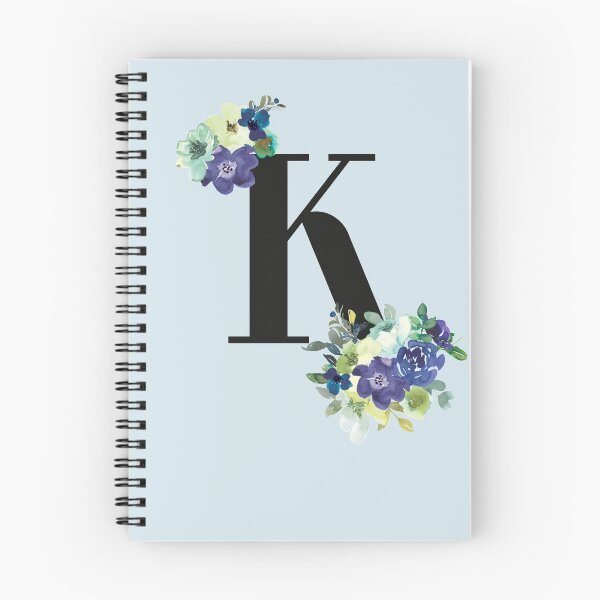 Item preview, purple floral K designed and sold by nmgee.