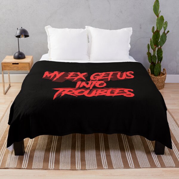 Item preview, MY EX GET US INTO TROUBLES designed and sold by TheDevilStore.