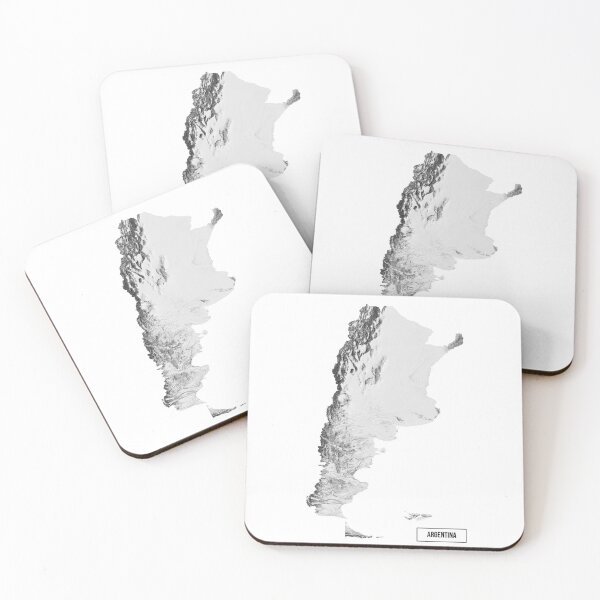 Item preview, Relief Map of Argentina designed and sold by ThinkAboutMaps.