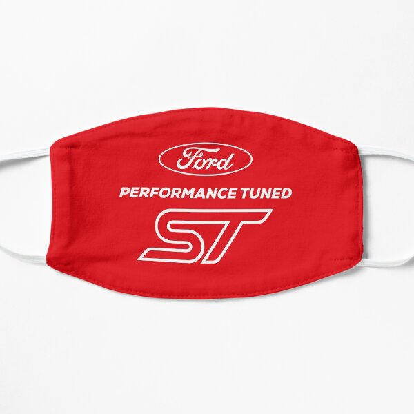 ford performance tuned st red version mask by blimeyguvnor redbubble redbubble