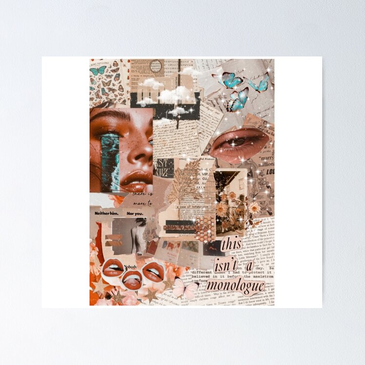 Collage y2k aesthetic magazines cover Art Board Print by Keridwenie