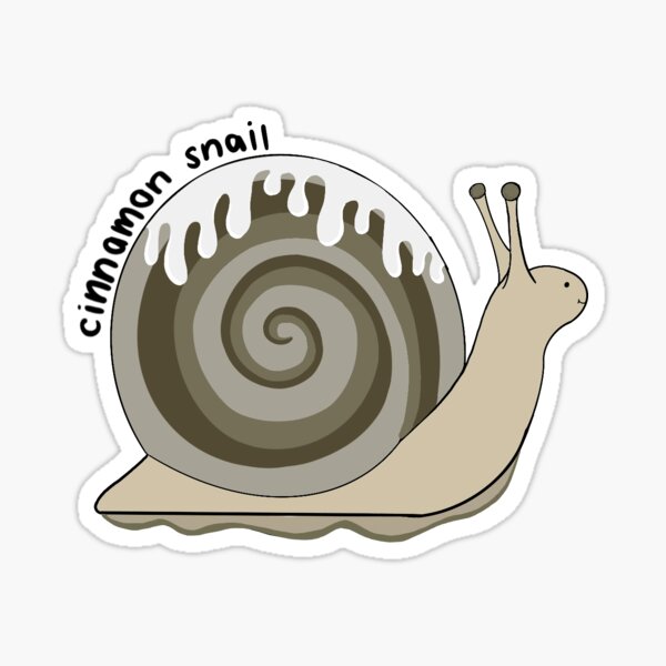 Cinnamon Roll Snail Sticker  Custom stickers, Stickers, Funny stickers