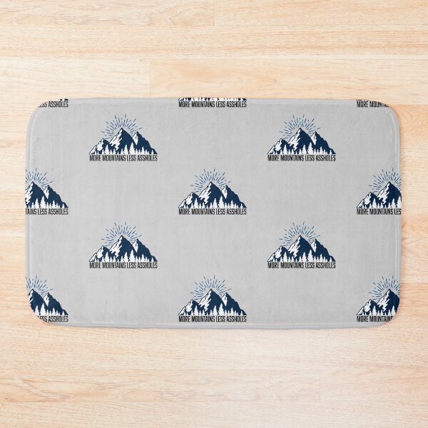 Item preview, More Mountains Less Assholes Camping Funny Sayings Mens And Women Gift Ideas Jokes Design Fun Camping  designed and sold by Akmloza.