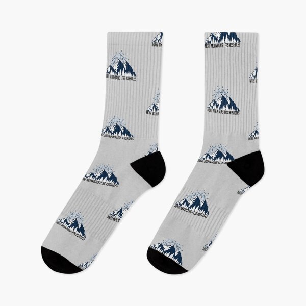 Item preview, More Mountains Less Assholes Camping Funny Sayings Mens And Women Gift Ideas Jokes Design Fun Camping  designed and sold by Akmloza.