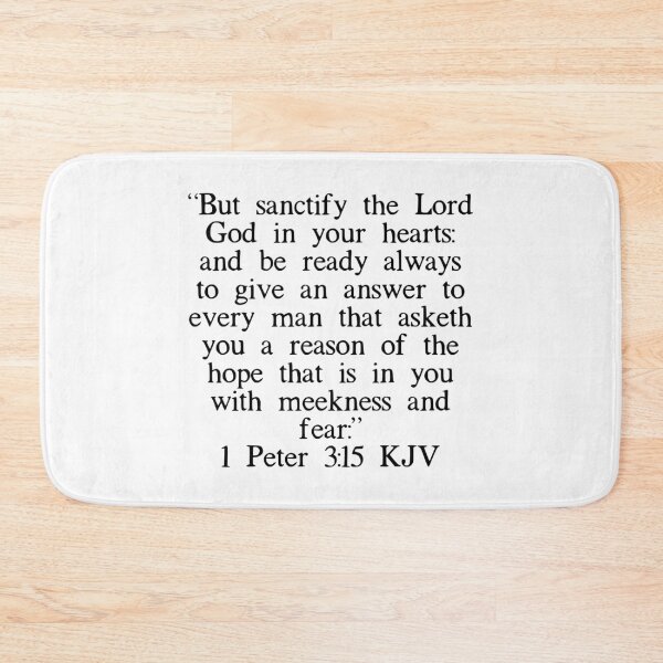 Item preview, 1 Peter 3:15 KJV designed and sold by IBMClothing.