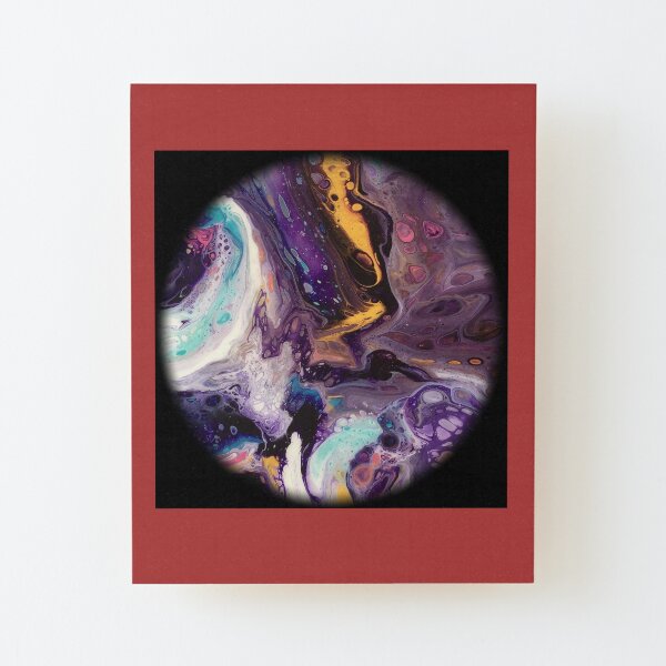Fluid planet 4 Wood Mounted Print