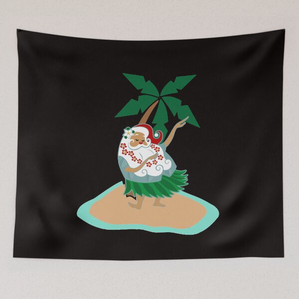 Item preview, Hawaiian Hula Dance Dancing Christmas Santa Claus Funny Gift designed and sold by pcreations.