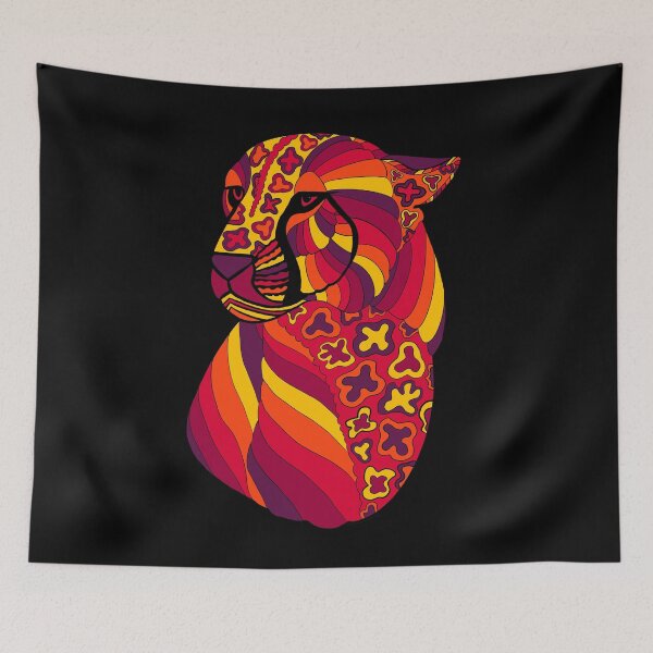 Item preview, Red Cheetah Doodle  designed and sold by Erin Vargo.