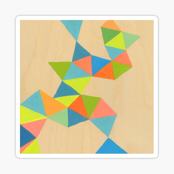 Shapes at a Cellular Level 3 Sticker