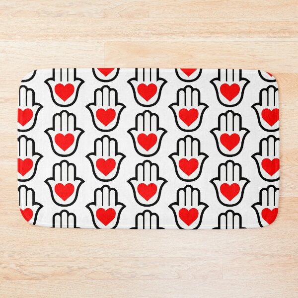 Item preview, Red Heart Hand Hamsa designed and sold by Rustic Valley Studio.
