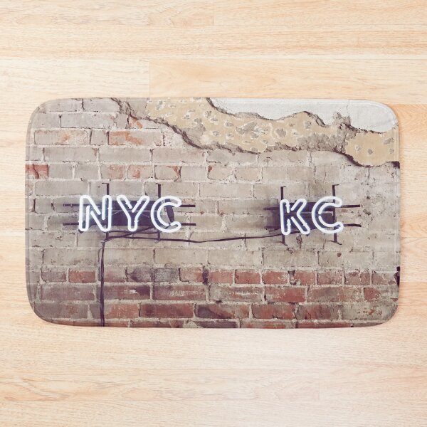 Item preview, Exposed Brick Wall NYC KC Neon Sign designed and sold by chelseapearl.