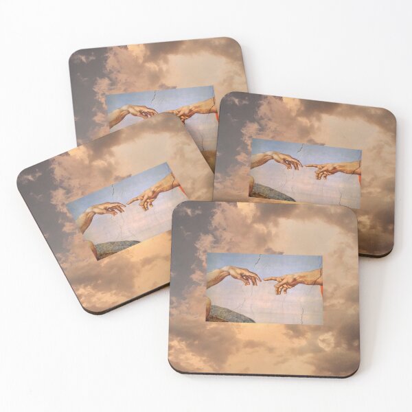 Item preview, Michelangelo Fingers of the Creation of Adam Cloudscape  designed and sold by Freshfroot.