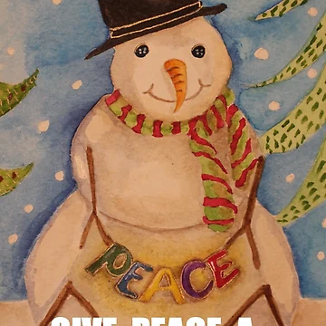 Artwork thumbnail, PEACE SNOW MAN by CCritters
