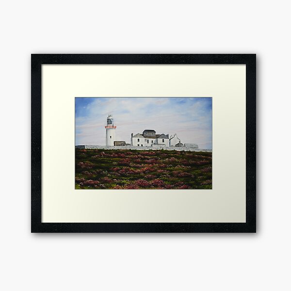 Loop Head Lighthouse, County Clare - oil painting Framed Art Print