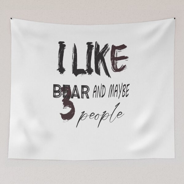 Item preview, I like Bear and maybe 3 people  designed and sold by MORADRIF.