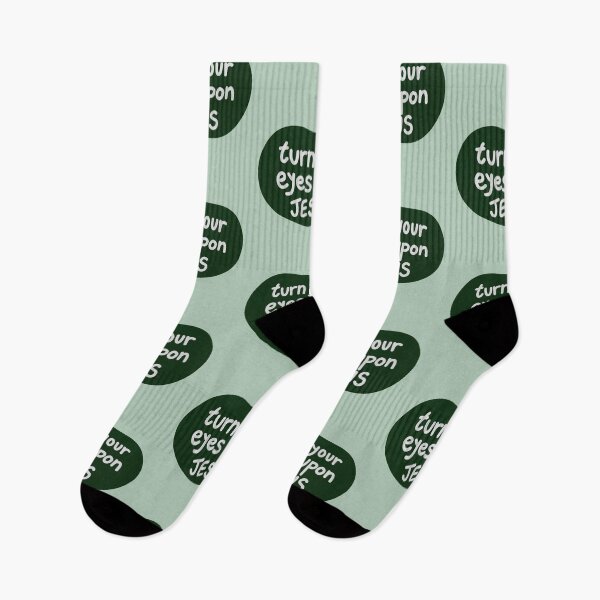 Item preview, Turn your eyes upon Jesus, Lauren Daigle - Forest Green, Light Grey designed and sold by smileyfriend.