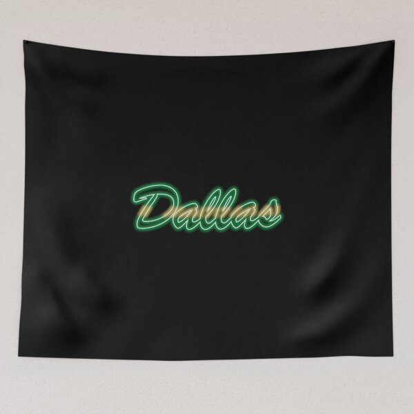 Item preview, Hockey Fan of Dallas Retro Green and Gold in Neon designed and sold by gkillerb.