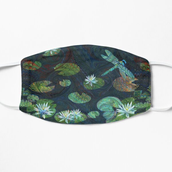 Dragonfly Garden Flat Mask
