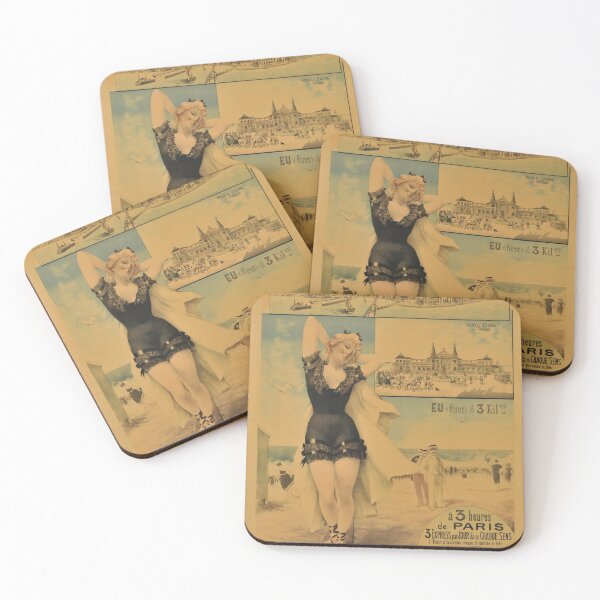 Item preview, NORD Le Treport Mers vintage travel poster designed and sold by stickart-marek.