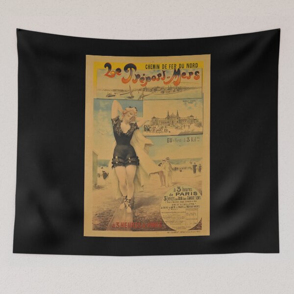 Item preview, NORD Le Treport Mers vintage travel poster designed and sold by stickart-marek.