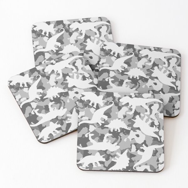 Item preview, Snow Camouflage Dinosaurs designed and sold by flowrawr.