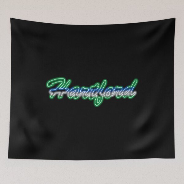 Item preview, Hockey Fan of Hartford Retro Green Silver and Blue in Neon designed and sold by gkillerb.