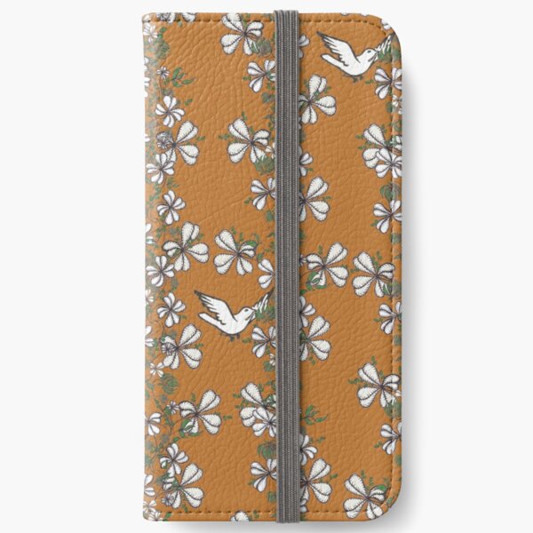 Bird Vine (Orange) iPhone Wallet