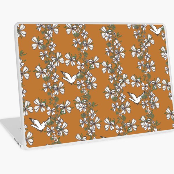 Bird Vine (Orange) Laptop Skin