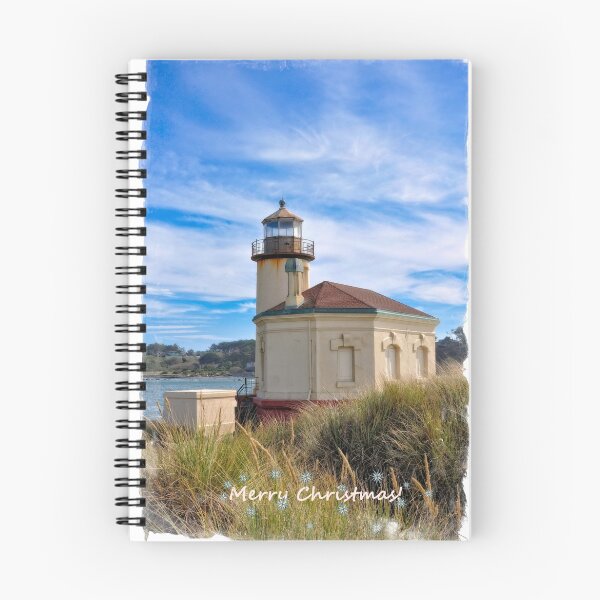 Item preview, Merry Christmas  - Coquille Lighthouse In Bandon Oregon designed and sold by IMAGETAKERS.