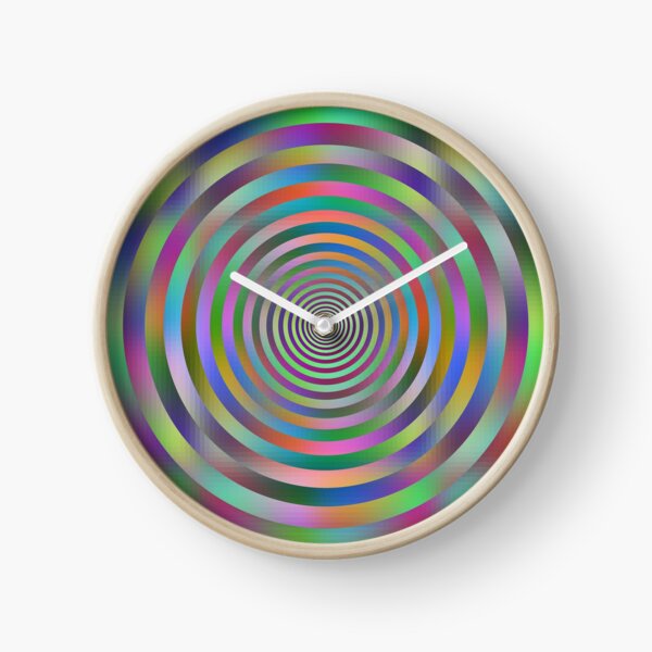 Concentric Shrinking Circles концентрические уменьшающиеся круги Clock