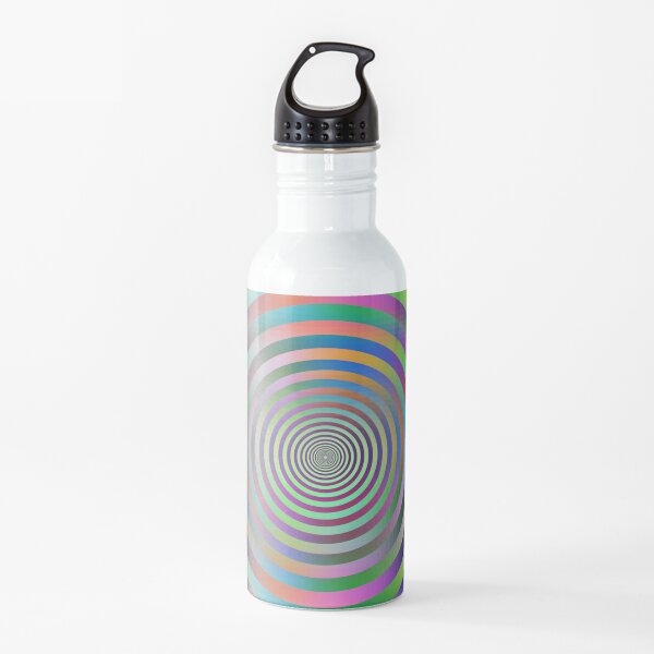 Concentric Shrinking Circles концентрические уменьшающиеся круги Water Bottle