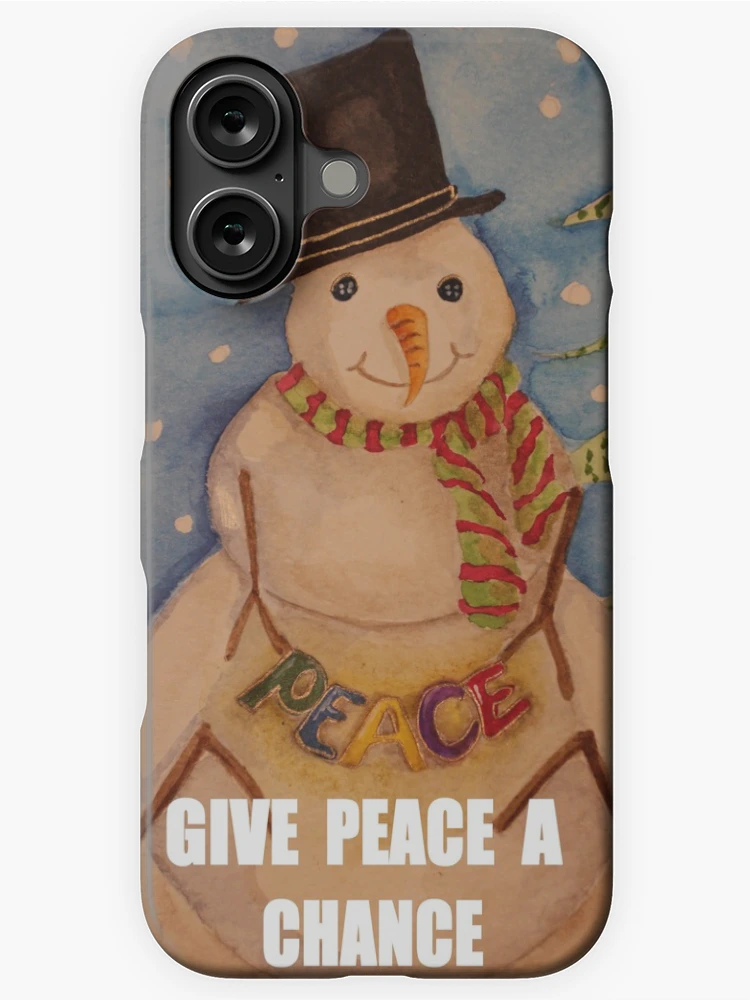Thumbnail 1 of 4, iPhone Case, PEACE SNOW MAN designed and sold by CCritters.