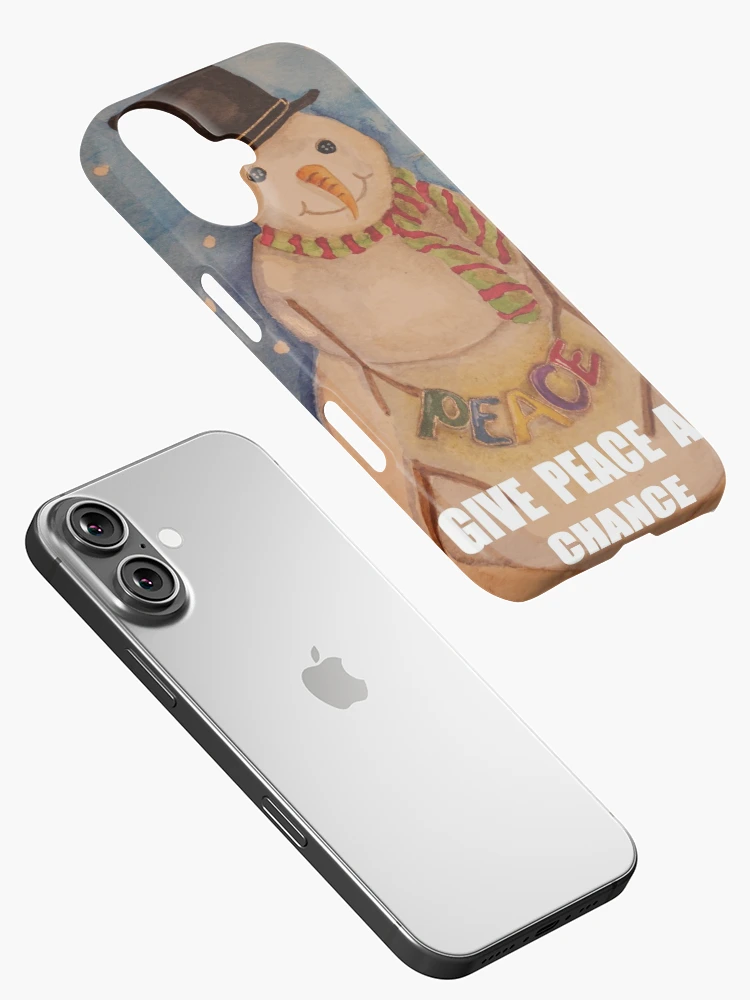 Thumbnail 2 of 4, iPhone Case, PEACE SNOW MAN designed and sold by CCritters.