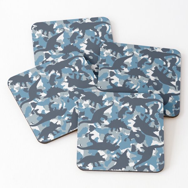 Item preview, Blue Dinosaur Camouflage designed and sold by flowrawr.