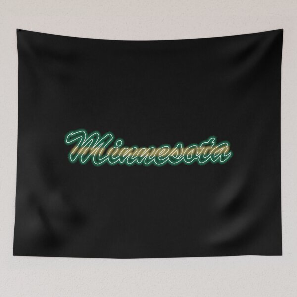 Item preview, Hockey Fan of Minnesota Retro Green and Gold in Neon designed and sold by gkillerb.